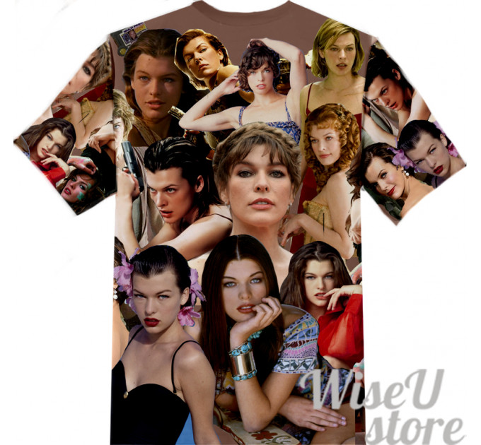 Milla Jovovich T-SHIRT Photo Collage shirt 3D