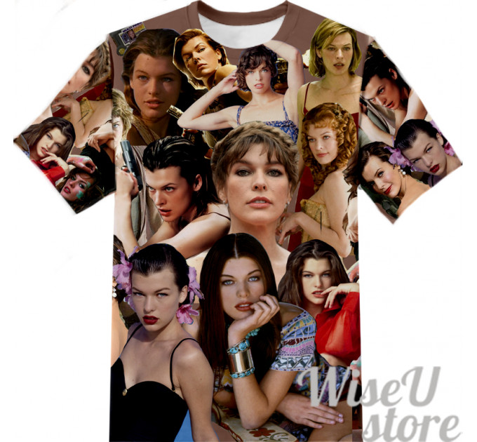 Milla Jovovich T-SHIRT Photo Collage shirt 3D