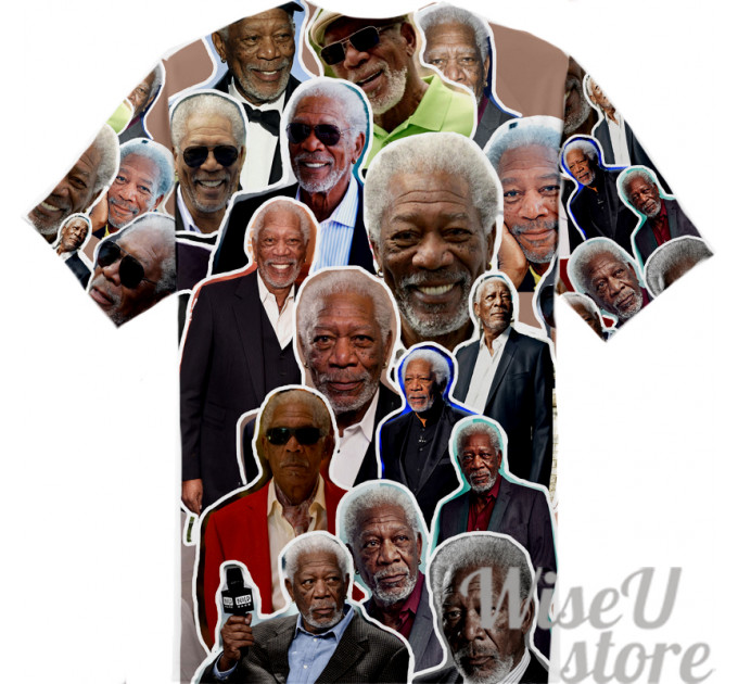 Morgan Freeman T-SHIRT Photo Collage shirt 3D