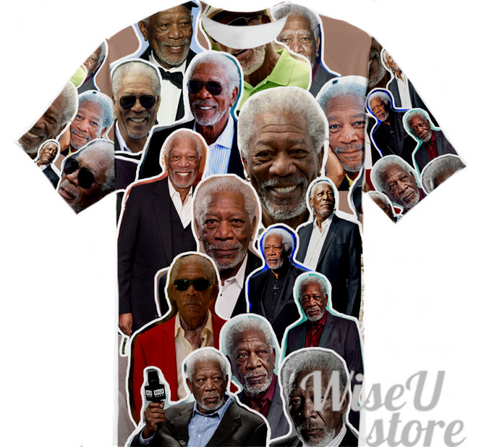 Morgan Freeman T-SHIRT Photo Collage shirt 3D