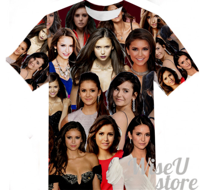 Nina Dobrev T-SHIRT Photo Collage shirt 3D