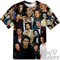 Orlando Bloom T-SHIRT Photo Collage shirt 3D