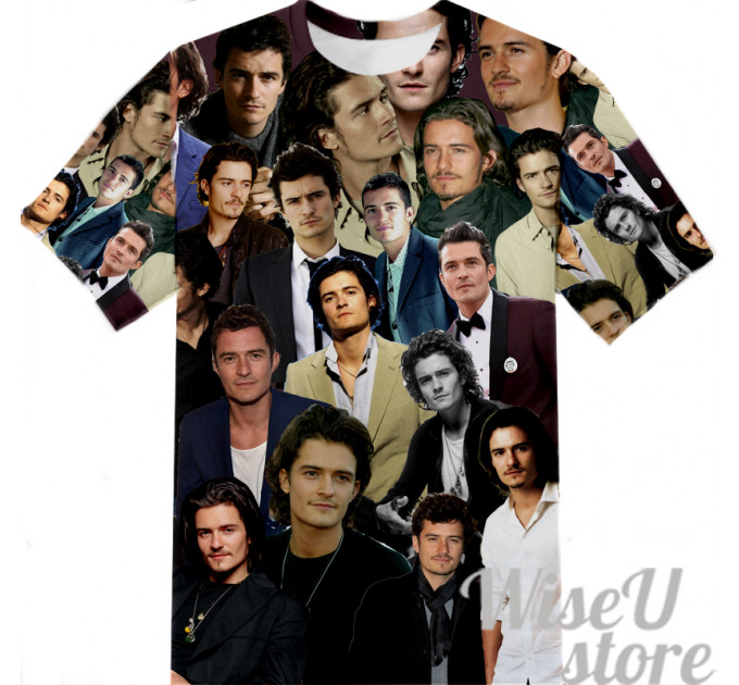 Orlando Bloom T-SHIRT Photo Collage shirt 3D