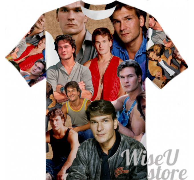 PATRICK SWAYZE T-SHIRT Photo Collage shirt 3D