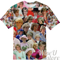 Princess Diana T-SHIRT Photo Collage shirt 3D