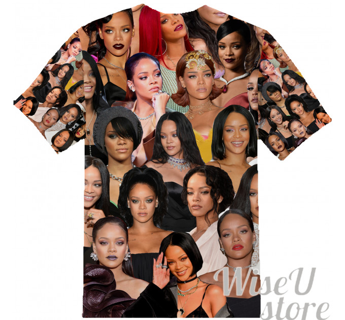 RIHANNA T-SHIRT Photo Collage shirt 3D