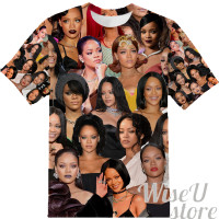 RIHANNA T-SHIRT Photo Collage shirt 3D