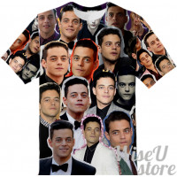 Rami Malek T-SHIRT Photo Collage shirt 3D