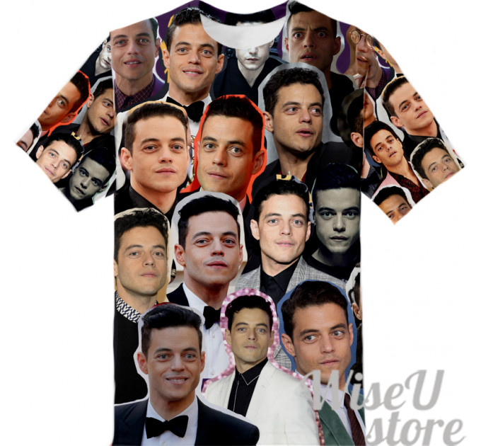 Rami Malek T-SHIRT Photo Collage shirt 3D