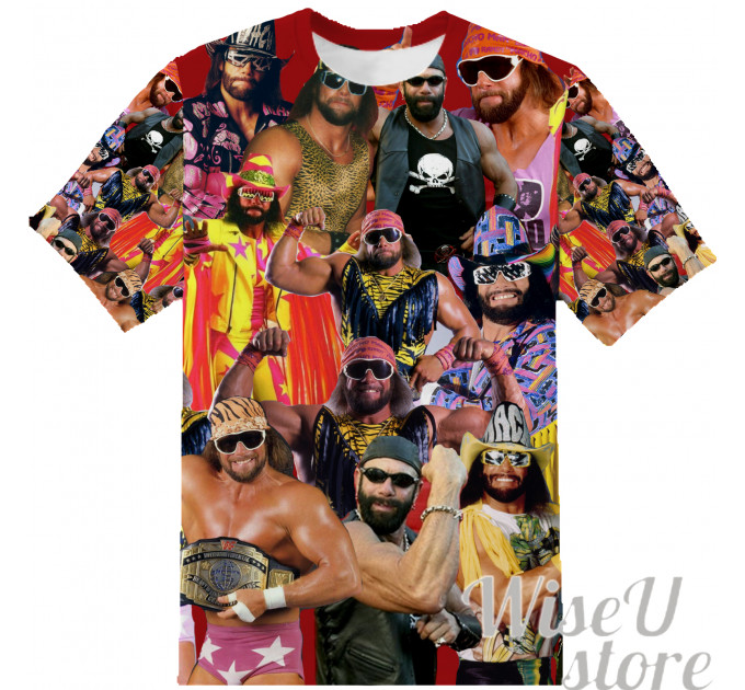 Randy Macho Man Savage T-SHIRT Photo Collage shirt 3D