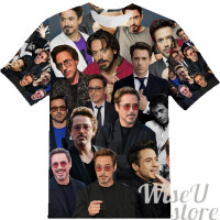 Robert Downey Jr T-SHIRT Photo Collage shirt 3D