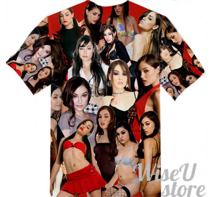 Sasha Grey T-SHIRT Photo Collage shirt 3D