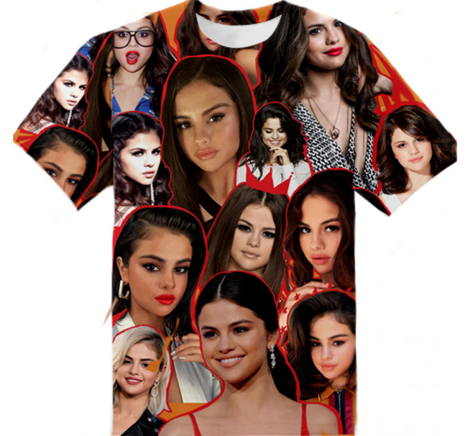 Selena Gomez T-SHIRT Photo Collage shirt 3D