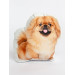 Pekingese Dog Shaped Photo Soft Stuffed Decorative Pillow with a zipper