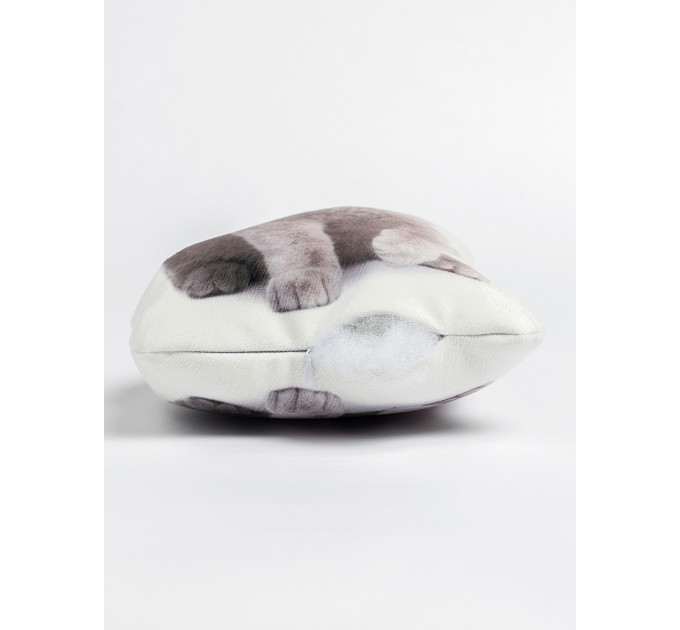 British Cat Shaped Photo Soft Stuffed Decorative Pillow with a zipper