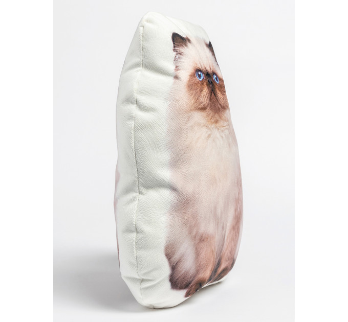 Persian Cat Shaped Photo Soft Stuffed Decorative Pillow with a zipper