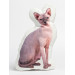 Sphinx Cat Shaped Photo Soft Stuffed Decorative Pillow with a zipper