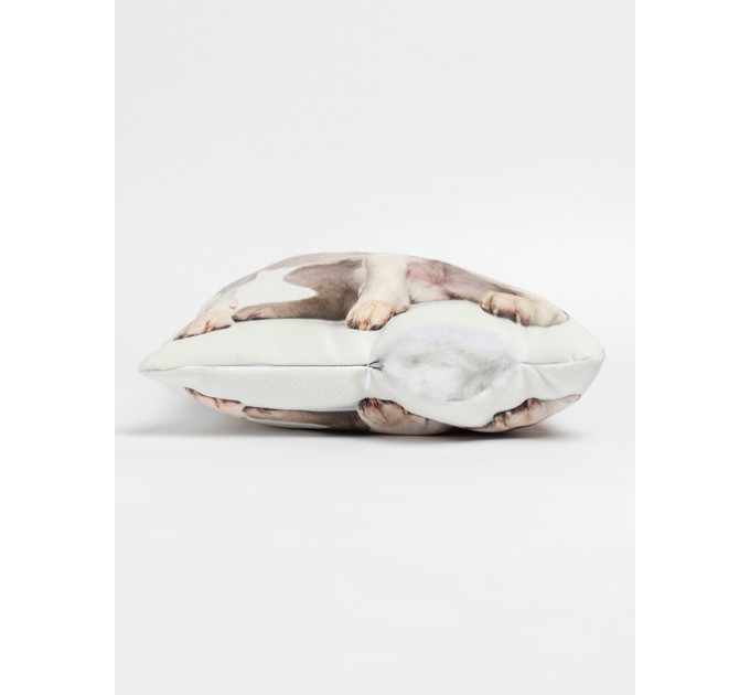 Beagle Dog Shaped Photo Soft Stuffed Decorative Pillow with a zipper
