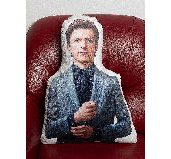 Tom Holland Shaped Photo Soft Stuffed Decorative Pillow with a zipper