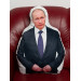 Vladimir Putin Shaped Photo Soft Stuffed Decorative Pillow with a zipper