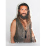Jason Momoa Shaped Photo Soft Stuffed Decorative Pillow with a zipper