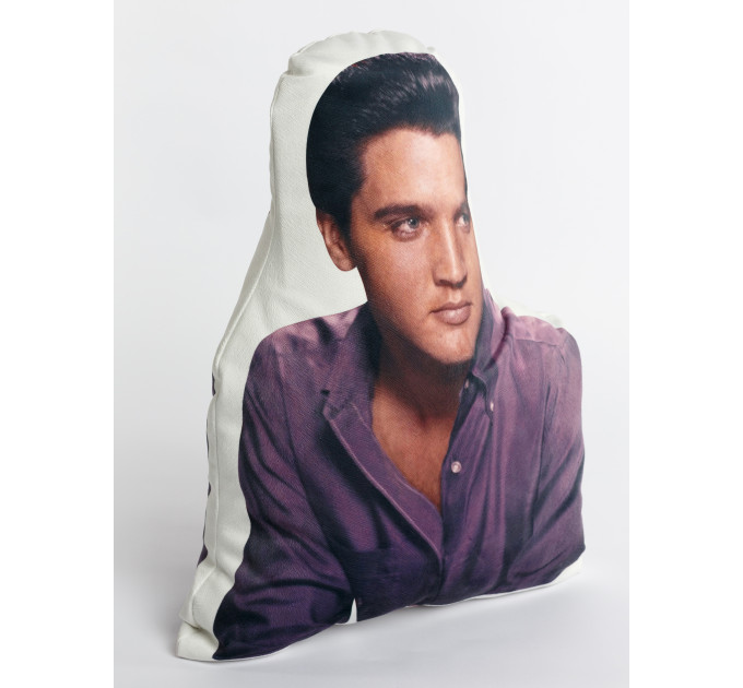 Elvis Presley Shaped Photo Soft Stuffed Decorative Pillow with a zipper