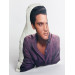 Elvis Presley Shaped Photo Soft Stuffed Decorative Pillow with a zipper