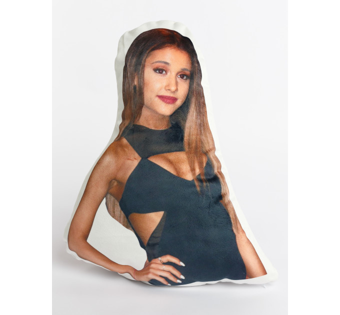 Ariana Grande Shaped Photo Soft Stuffed Decorative Pillow with a zipper