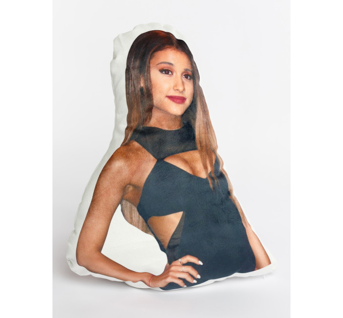 Ariana Grande Shaped Photo Soft Stuffed Decorative Pillow with a zipper