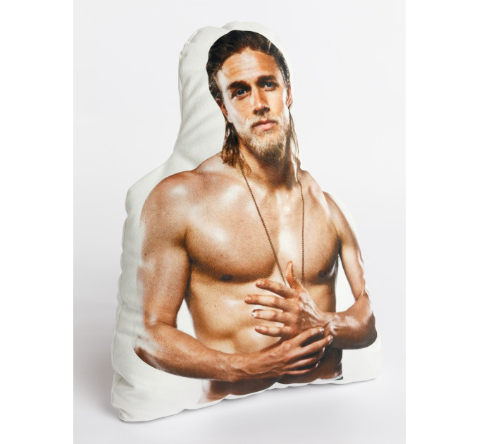 Charlie Matthew Shaped Photo Soft Stuffed Decorative Pillow with a zipper