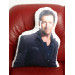 Hugh Jackman Shaped Photo Soft Stuffed Decorative Pillow with a zipper
