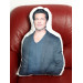 Brad Pitt Shaped Photo Soft Stuffed Decorative Pillow with a zipper