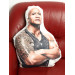 Dwayne Johnson Shaped Photo Soft Stuffed Decorative Pillow with a zipper