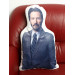 Keanu Reeves Shaped Photo Soft Stuffed Decorative Pillow with a zipper