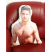 Zac Efron Shaped Photo Soft Stuffed Decorative Pillow with a zipper